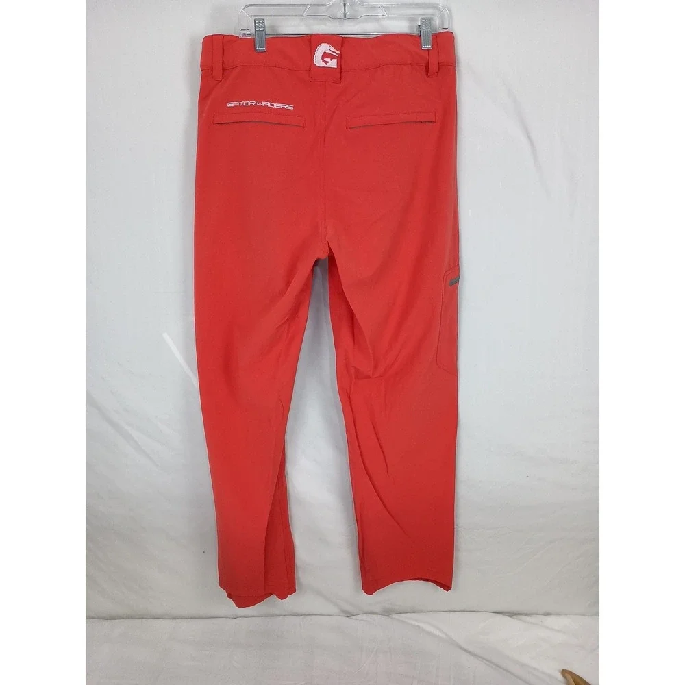 Gator Waders Men's Fishing Performance Pants Size Large Red